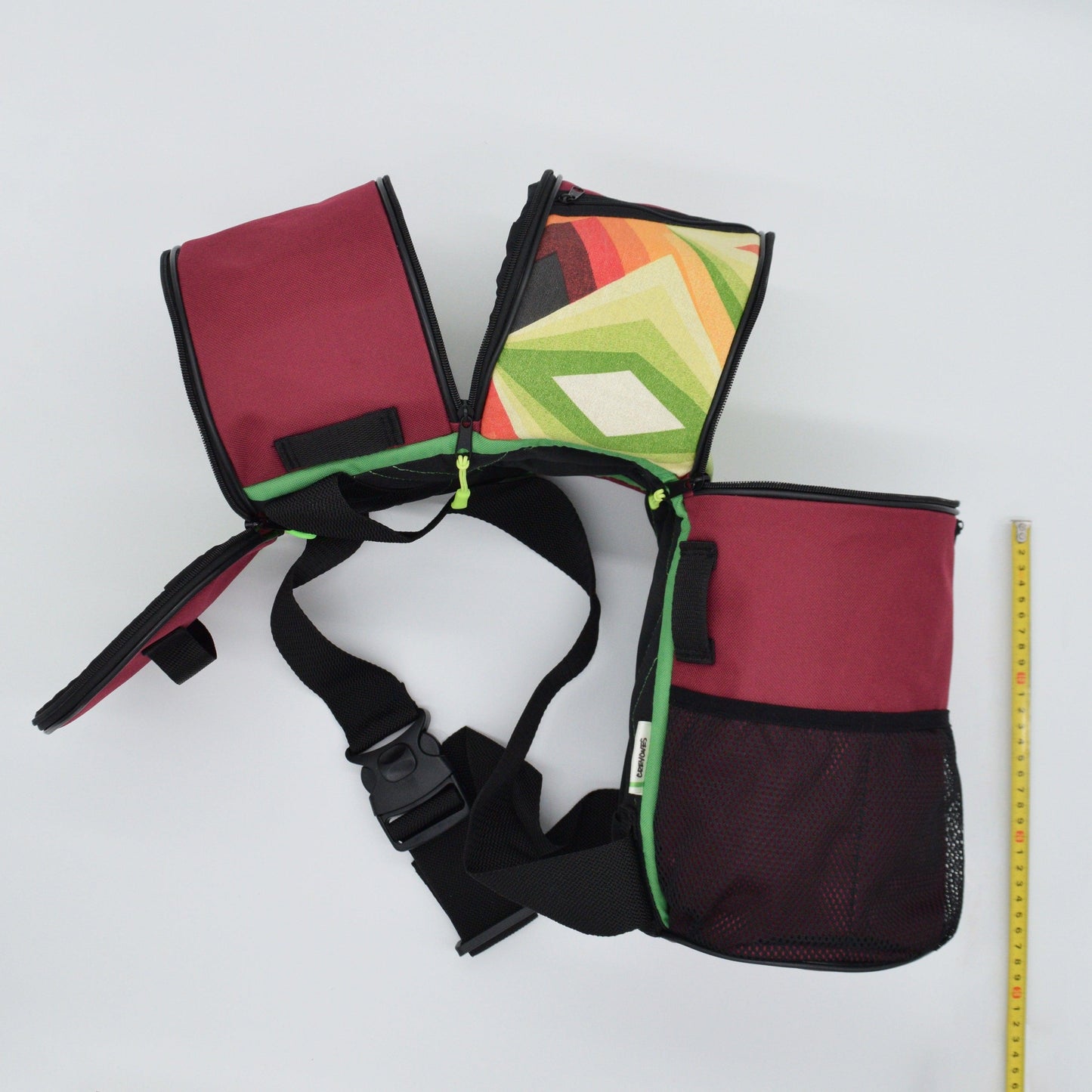 Caterpillar backpack - Bordeaux by Creyones, Backpack
