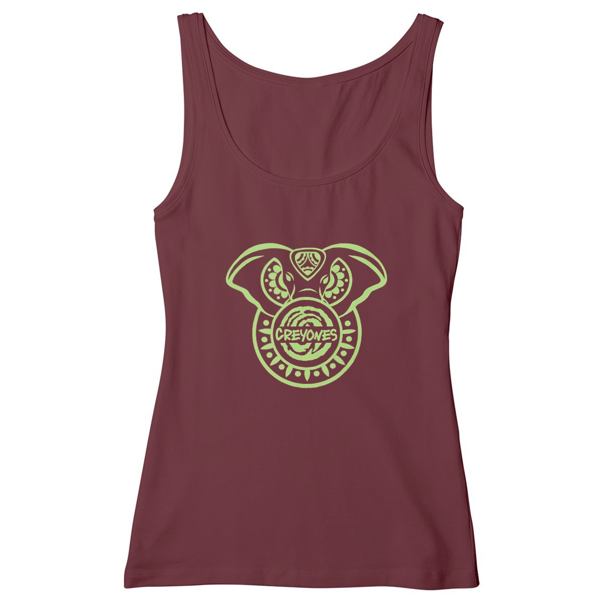 Women's slim fit Tank Top - elephant