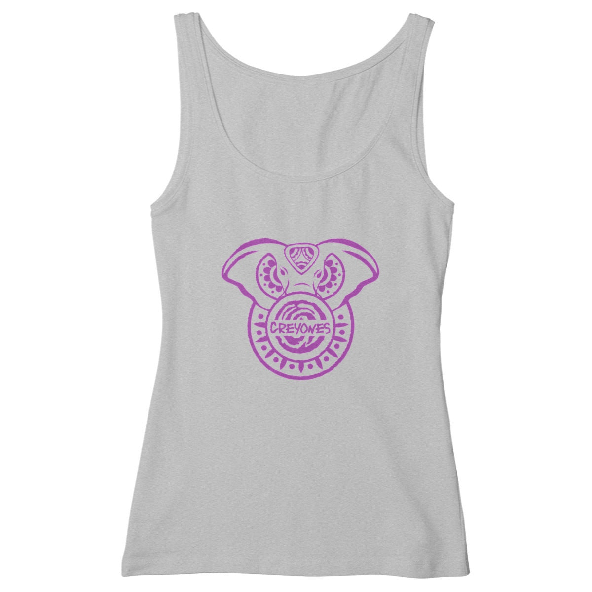 Women's slim fit Tank Top - elephant