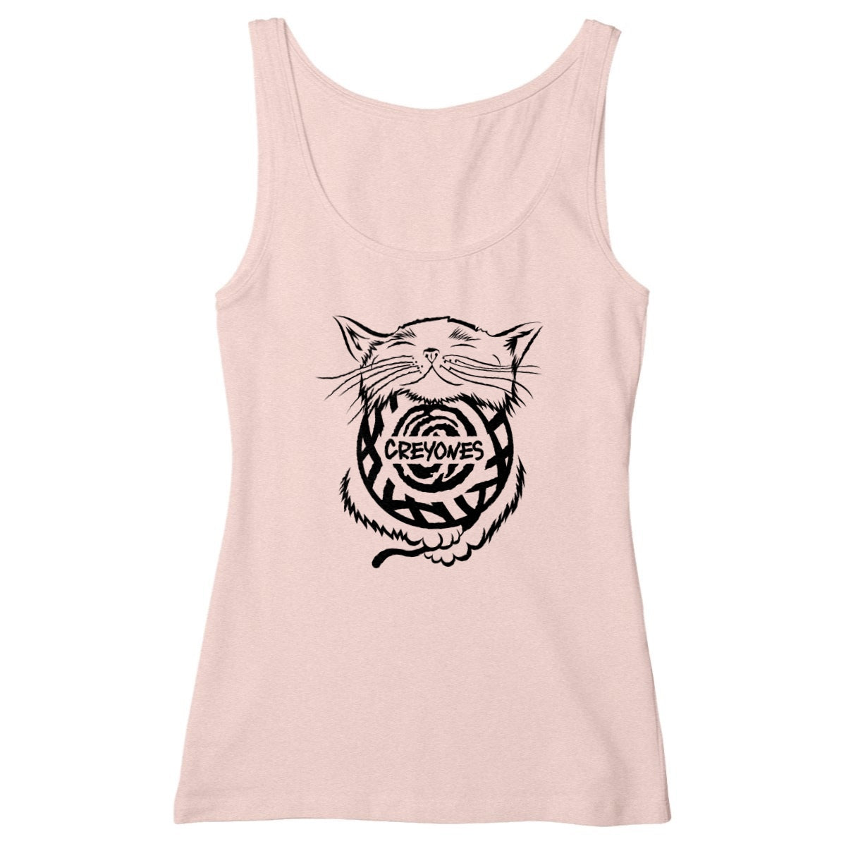 Women's slim fit Tank Top - cat by Creyones, premium