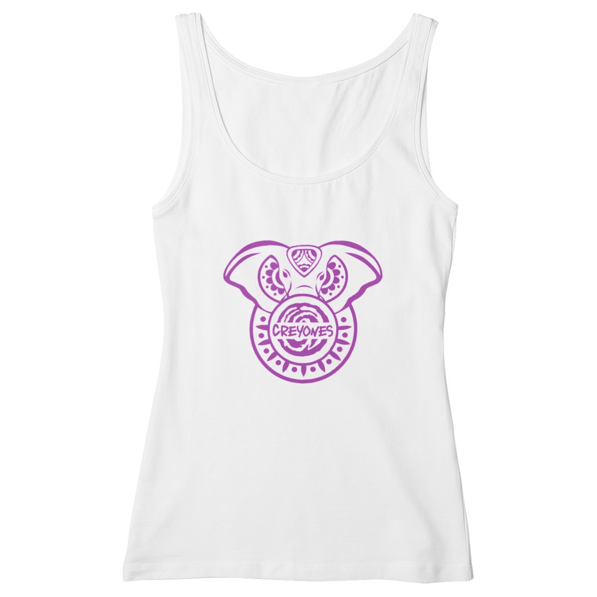 Women's slim fit Tank Top - elephant