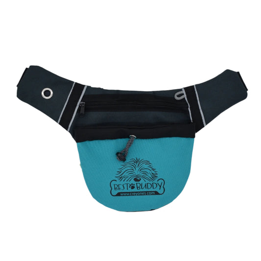 Best Buddy pouch - Gray/Turquoise