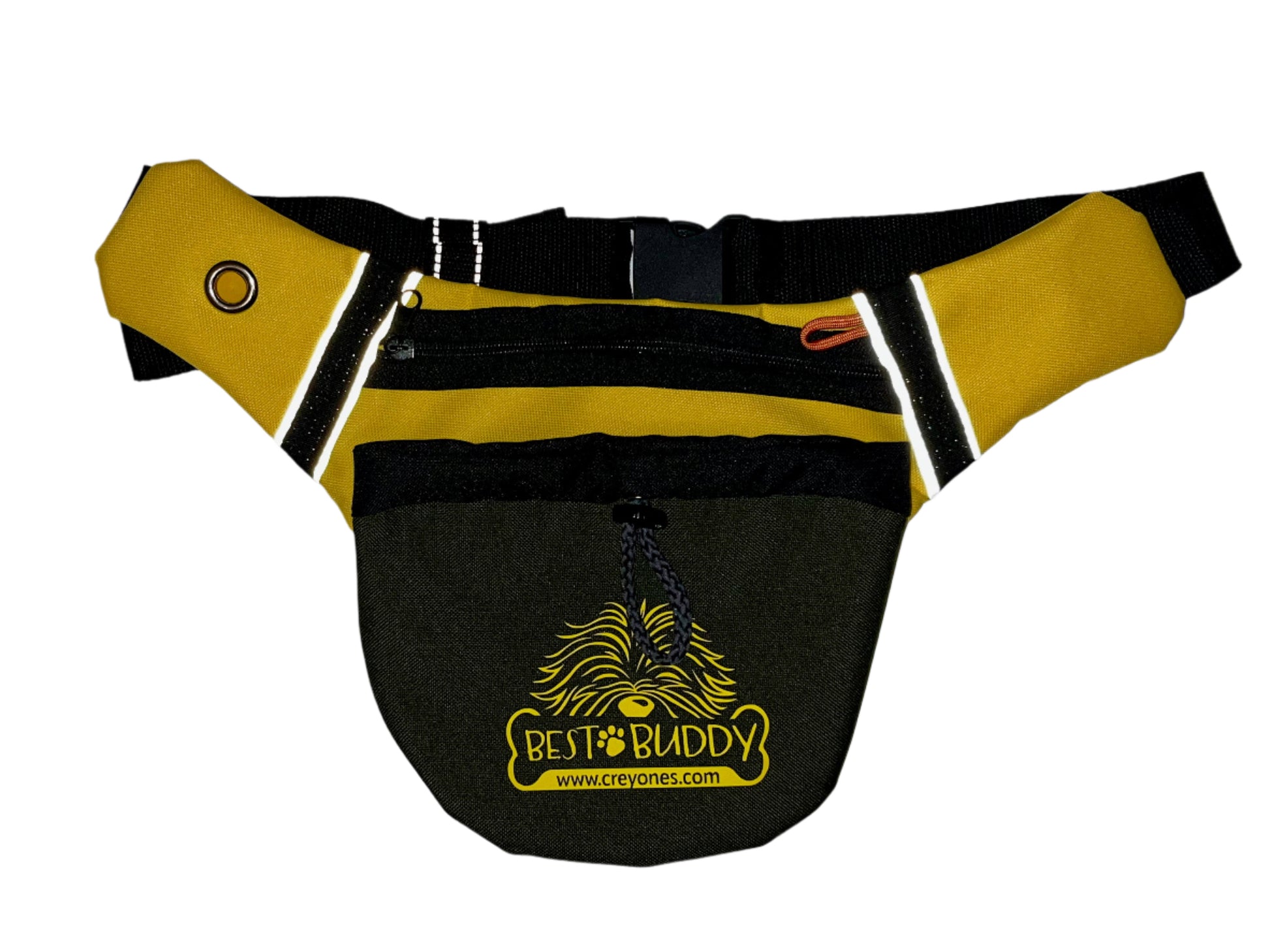 Best Buddy pouch - Yellow/Green by Creyones, Dog Pouches