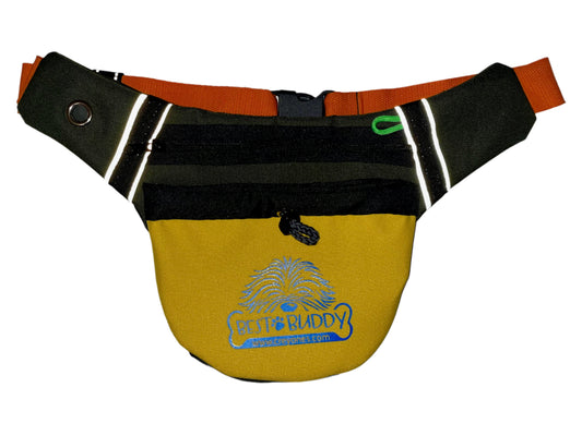 Best Buddy pouch - Green/Yellow by Creyones, Dog Pouches