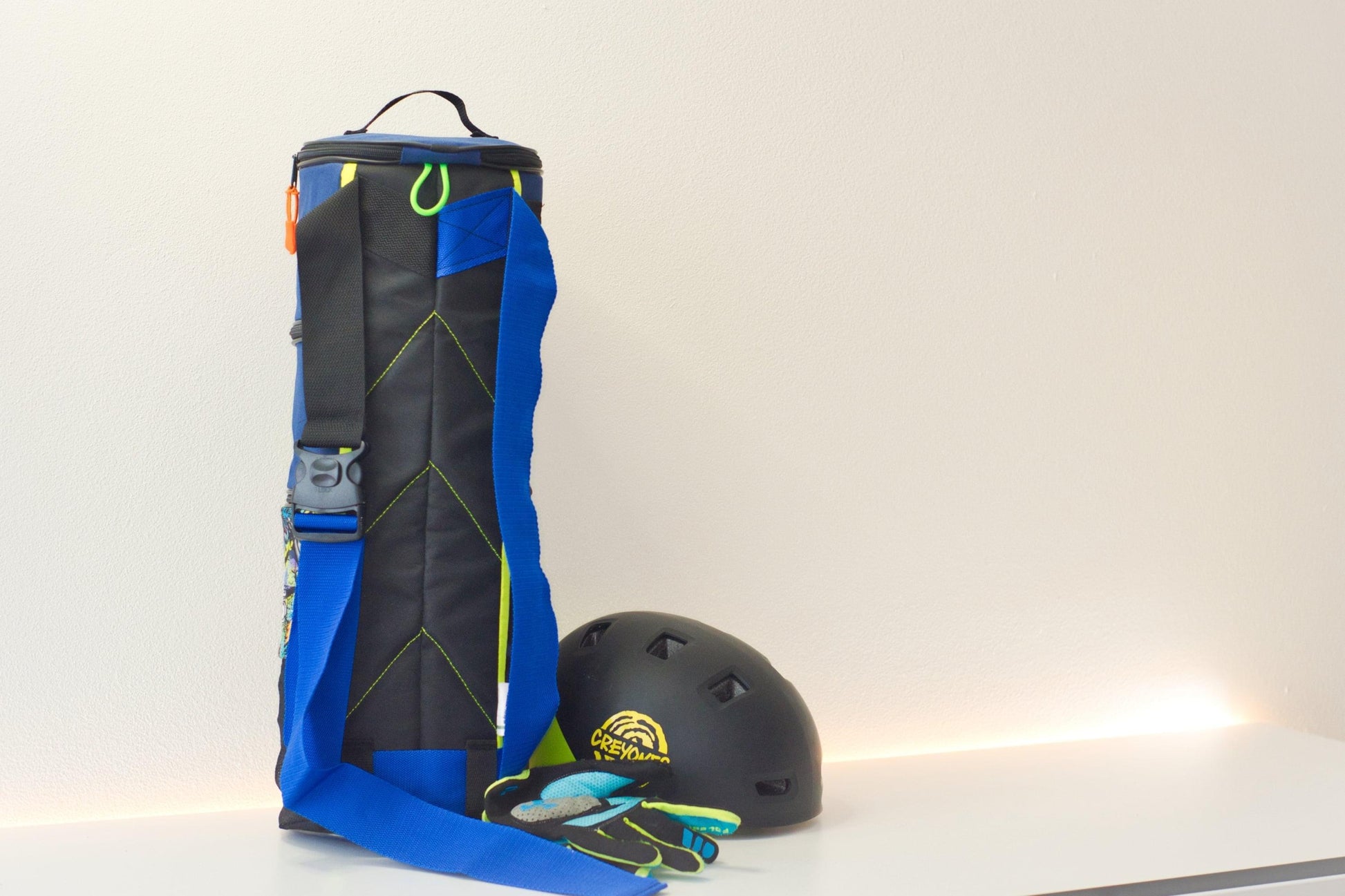 Caterpillar backpack - Blue by Creyones, Backpack