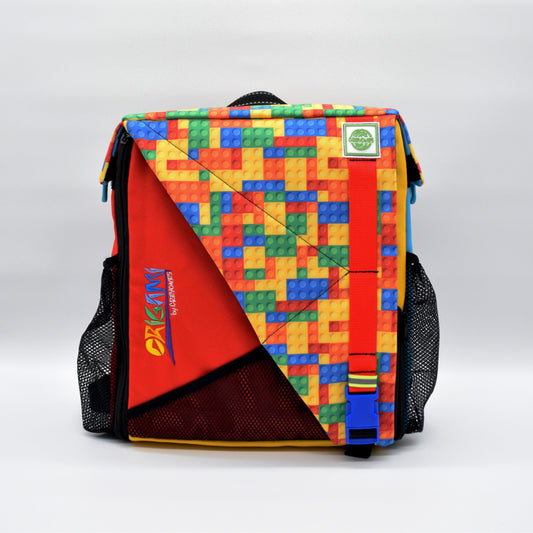Origami backpack - Lego style by Creyones, Backpack