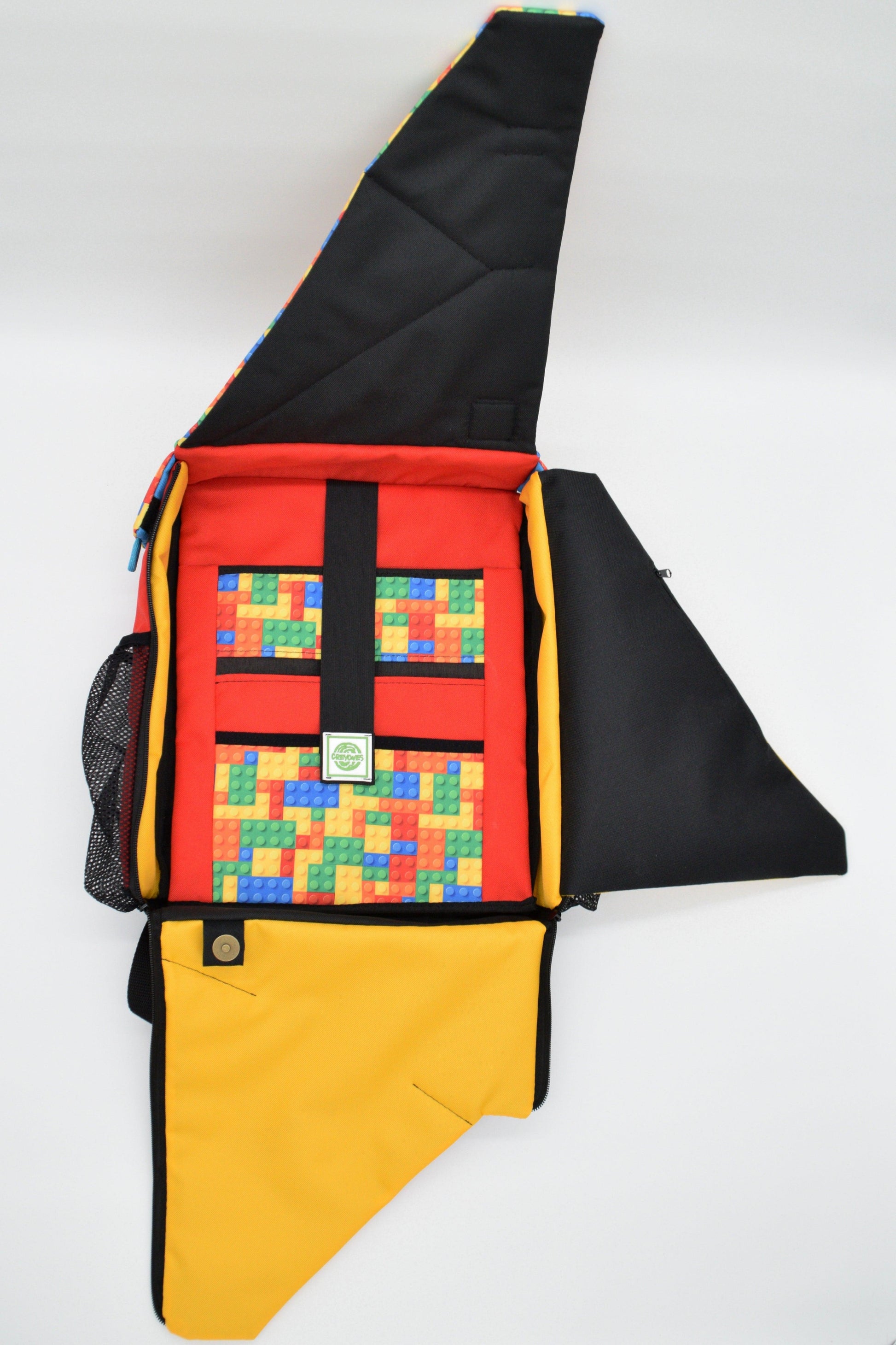 Origami backpack - Lego style by Creyones, Backpack