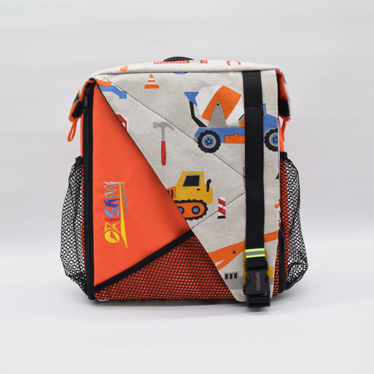 Origami backpack - Cars Orange by Creyones, Backpack